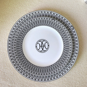 Best Selling 4 Piece Nordic Luxury Eco-Friendly Black Line Dining Room <b>Set</b> Ceramic Plate with Gift Box - Product Image 4