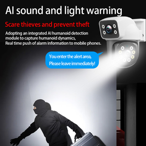 4MP 4k ống kính kép âm thanh và ánh sáng báo động 10m tầm nhìn ban đêm WIFI PTZ ngoài trời an ninh CCTV <span class=keywords><strong>IP</strong></span> <span class=keywords><strong>Camera</strong></span> 24 giờ ghi âm - Product Image 6