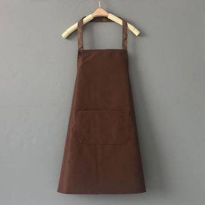 Tablier publicitaire personnalisé en Pongee PVC épais, couleur unie, imperméable et anti-taches, pour cuisine, cadeau, avec impression de logo sur mesure - Product Image 3