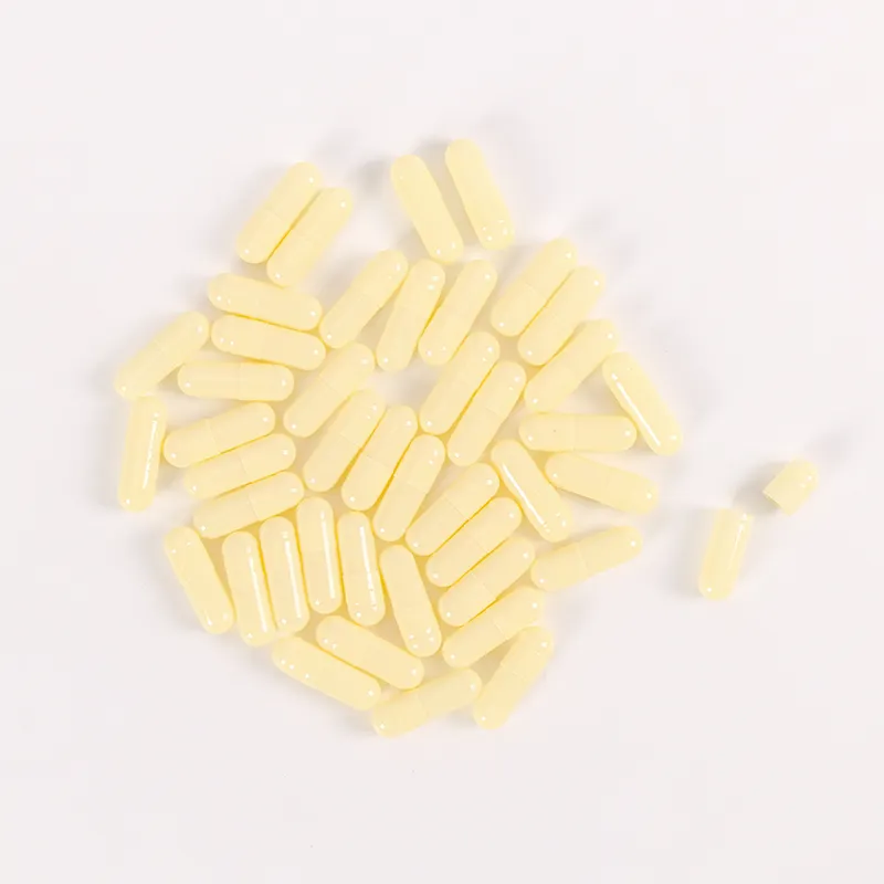 Custom Color And Logo Empty Capsule Shell Size 000 00 0 1 Pale Yellow Vegetable Cellulose Capsule