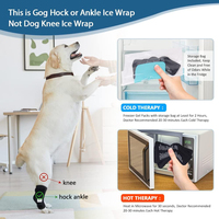 Pack de gel universel pour thérapie canine, compresse froide et chaude, enveloppement pour pattes avec soulagement de la douleur pour animaux de compagnie, attelle pour l'arthrite pour thérapie par le chaud et le froid