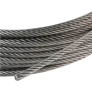 32mm 1x19 1x7 Crane Lifting Grade High Tension Hot Dipped Galvanized Steel Cable Zinc Coated Class B Wire Rope