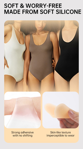 Protège-entrejambe en silicone sans couture multi-formes avec colle, anti-effet camel toe - Product Image 3