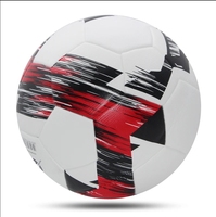 Ballon de football en cuir PU de haute qualité pour entraînement, taille personnalisée, idéal pour les matchs, vente en gros