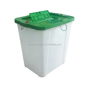 65L 85L Green Square Transparent PP Plastic Ballot Voting Vote Election Box for 2021 Mali election