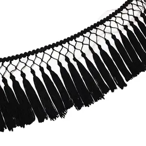 Eye-catching Deals On Decorative Wholesale black fringe trim 