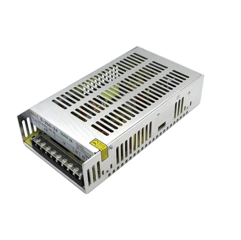 S-250-24 yueqing chuyển mạch điện 12V DC 24V 10A chuyển mạch cung cấp điện thiết bị điện nguồn cung cấp