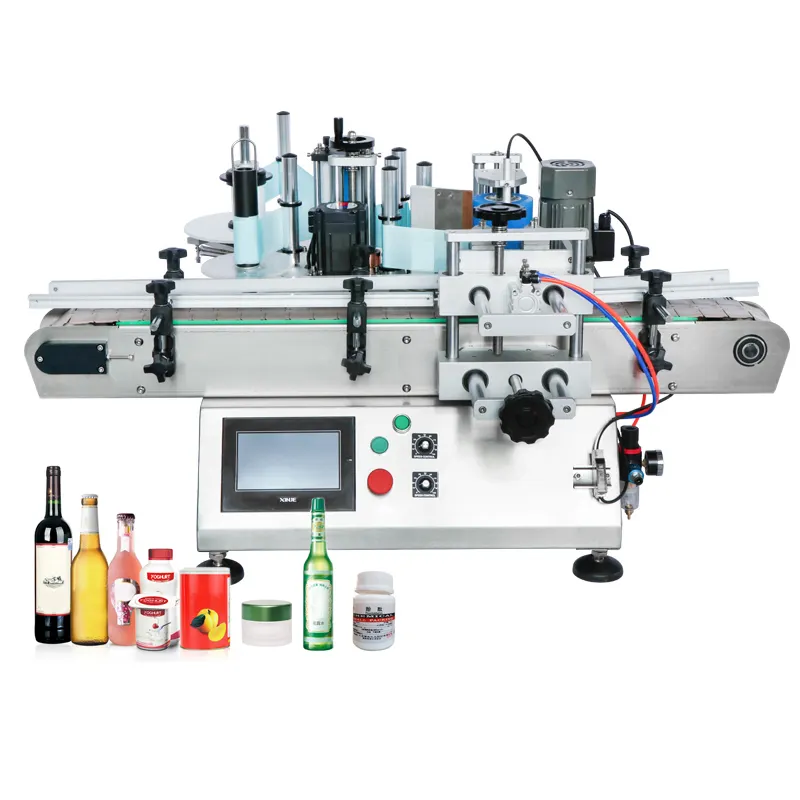 गेनजॉयज बोतल लेबलिंग कैन प्रिंटिंग मशीन प्लास्टिक की बोतलों के लिए स्वचालित लेबल मशीन लेबल प्रिंटर स्टिकर मशीन