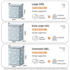 Ménage grande capacité couette boîte de rangement garde-robe Non-tissé vêtements déménagement bagage <span class=keywords><strong>sac</strong></span> vêtements couette <span class=keywords><strong>sac</strong></span> de rangement - Product Image 4