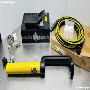 แคลมป์ไฮดรอลิก 10 ตัน แบบ C ขนาด 9 นิ้ว พร้อมล้อล็อค SPX/ESCO กระบอกสูบ Enerpac สายไฮดรอลิก 20 นิ้ว - Product Image 1
