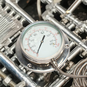 Aço Inoxidável de alta Qualidade 0-650 Graus Isolados Dial Gauge Termômetro Metal Pressão Capilar Uso Industrial Água Óleo - Product Image 2