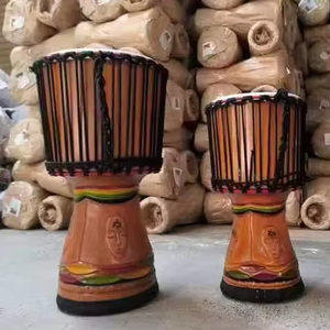 Vente en gros/OEM/prix d'usine, les enfants du tambour africain en cuir à ongles de 10/12 pouces commencent à apprendre le tambour africain - Product Image 4