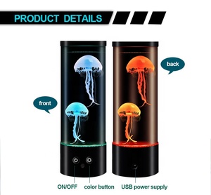 LED <strong>Jelly</strong> <strong>Fish</strong> <strong>Lamp</strong> USB Rechargeable Artificial Aquarium Jellyfish Atmosphere <strong>Lamp</strong> LED Decoration Table <strong>Lamp</strong> - Product Image 2