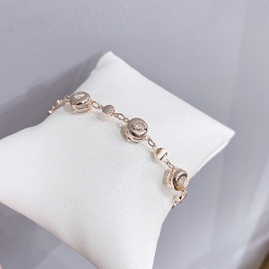 Bracciale alla Moda in Stile Coreano con Diamanti e Placcatura in Oro Rosa, Gioiello Raffinato per Donna, <span class=keywords><strong>Regalo</strong></span> per Coppie - Product Image 3