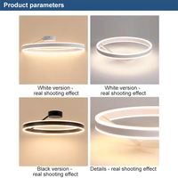 Plafonnier LED Rond à CRI97 Élevé, Fourniture d'Usine, Certifié CE RoHS EMC LVD, Éclairage Bidirectionnel, Contrôle CCT par Télécommande, Lumière Domestique
