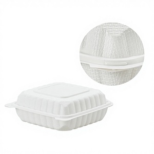 Bolsa de Bagazo Resistente, Impermeable, Desechable, Biodegradable, Ecológica, a Prueba de Fugas, Personalizable, de Grado Alimenticio para Fideos y Hamburguesas - Product Image 1