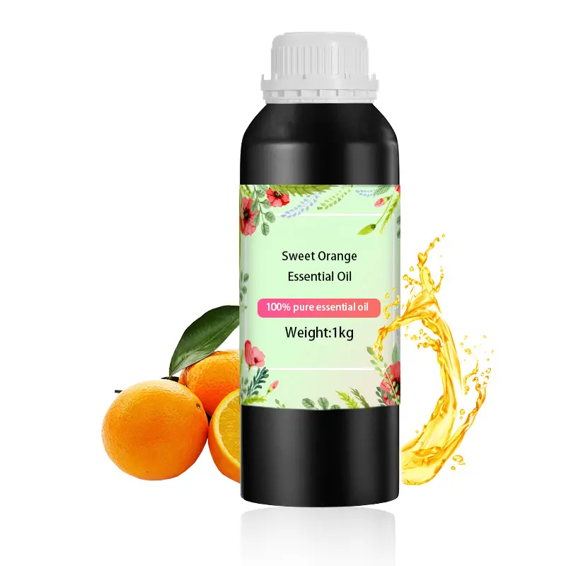 Органическое 100% натуральное эфирное масло сладкого апельсина для массажа для роста волос ароматические масла для тела свечи аромат