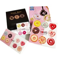 Emballage de boîte de biscuit alimentaire de cadeau de luxe personnalisé à bas quantité minimale de commande boîte de dessert sucré boîte d'emballage de papier de biscuit de boulangerie