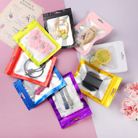 Mini sachets personnalisés en plastique avec fermeture éclair, sachet à trois côtés scellés pour thé en poudre, café en sachet, sucre