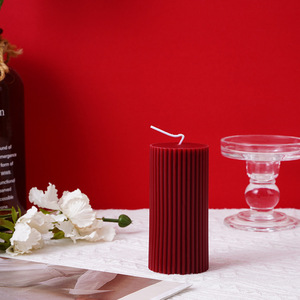 Collection de Bougies Parfumées Rouge Vin de Noël, Accessoires de Décoration d'Arbre de Noël, Bougies Parfumées pour Ambiance Festive - Product Image 5