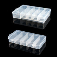 DN boîtes de pêche en plastique transparent boîte de matériel en plastique transparent appât leurre bijoux boîtes de rangement bacs organisateurs