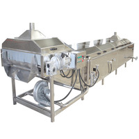 Industriële diepvriesblancheringsmachine voor fruit, groenten en vis met motor van SUS304 roestvrij staal, capaciteit 500 kg/uur