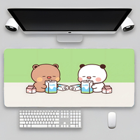 800x400mm Dudu et Bubu tapis de clavier tapis de bureau grand tapis de souris de jeu mignon tapis de souris GamerMat Table Mausepad tapis