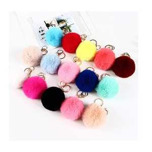 <span class=keywords><strong>Porte</strong></span>-clés en fausse fourrure de lapin Rex 6/8/10cm Cityelf, mignon <span class=keywords><strong>pompon</strong></span> en fausse fourrure de lapin, anneau de <span class=keywords><strong>clé</strong></span> de voiture, pendentif pour sac à main, breloque de sac - Product Image 2