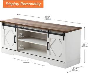 ที่จัดเก็บข้อมูลที่ทันสมัยสำหรับห้องนั่งเล่นประตูโรงนาแบบเลื่อนได้ - Product Image 6