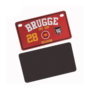 Custom Belgium Plate Magnetic Souvenir Gifts Brugge Bruges Bruxelles Brussel <b>Fridge</b> Magnet - Product Image 3