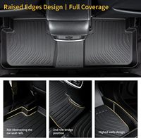 Tapis de sol toutes saisons sur mesure GINOWY pour Ford Ranger 2024-2025, antidérapants, imperméables, en TPE, accessoires