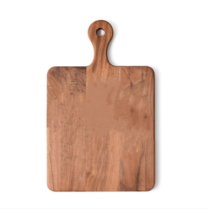 Planche à découper avec manche en bois d'acacia et noyer noir américain Dessus de <span class=keywords><strong>table</strong></span> de restaurant pour le pain <span class=keywords><strong>Plateau</strong></span> à pizza - Product Image 1