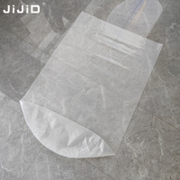 Sacs de protection pour fûts en plastique LDPE transparents à fond rond JIJID, 55 gallons (220 L), pour l'industrie chimique, qualité alimentaire