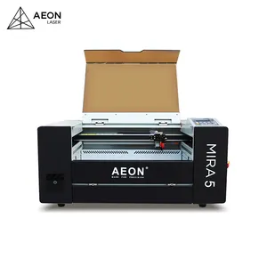 AEON MIRA mesin pemotong Laser, mesin pemotong CO2 Desktop 5 5030 untuk kayu MDF, kertas kulit plastik