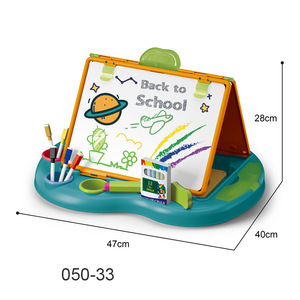 Children Cartoon Multi Functional Drawing Board Stand Magnetic Plastic 47x40x28cm Early <b>Education</b> <b>Toy</b> 3-6 Years - Product Image 1