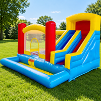 Château gonflable avec toboggan et piscine à balles, très populaire, de haute qualité, en PVC, couleur et logo personnalisés, utilisation en extérieur, JIALE JL101