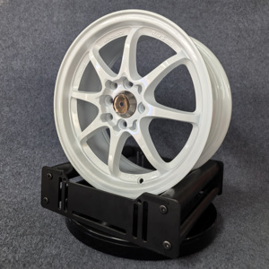 Nouvelles jantes en aluminium blanches de 15 pouces 4/100/114.3 monobloc pour Civic Mercedes Vossen Style 15 pouces, boulons A356.2 en aluminium - Product Image 2