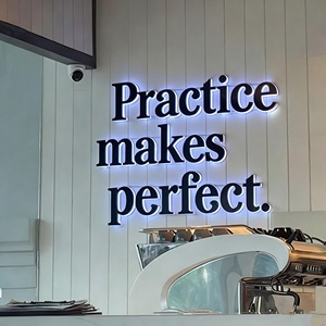 Logotipo de pared interior para exteriores, letras de canal Led, tienda de letras retroiluminadas de Metal, letrero para exteriores, letreros iluminados Led para negocios - Product Image 4