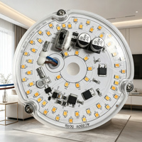Module LED Dimmable 18W 230V, 3 Températures de Couleur Commutables, Sans Scintillement, CE, Plaque LED 100mm pour Remplacement de Plafonnier Européen