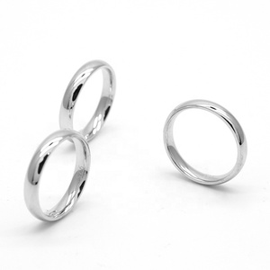 Anello da uomo in argento sterling <span class=keywords><strong>925</strong></span> con anello liscio, coppia semplice, anello in argento tinta unita - Product Image 3