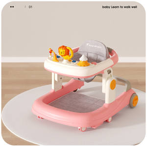 Gran oferta, andador de bebé de estilo clásico multifuncional con ruedas y asiento, andador de actividad de bebé ajustable, ayudante con música - Product Image 6