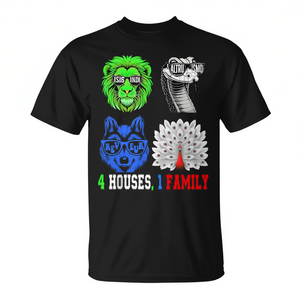 T-shirt Amitié Isibindi Altruisme Reveur 4 Maisons 1 Famille - Product Image 2