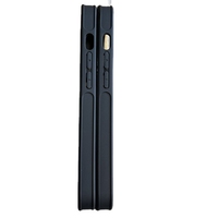 Coque de téléphone personnalisée noire rigide à double rainure avec bord rainuré en TPU pour iphone 16 15 14 13 12 11 Pro Max 7 8 Plus Xs Max