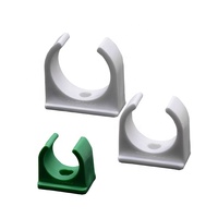 Fscat multi-taille 20mm à 50mm PE pince de tuyau en plastique U Type pince pour la fixation de tuyau d'eau de jardin
