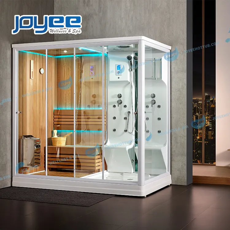 JOYEE 2 persone doccia bagno turco hammam vapeur cabine combo douche hammam sauna con funzione jakuzi