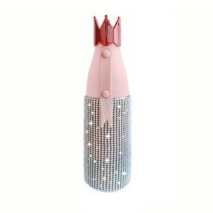 Bouteille isotherme en acier inoxydable style américain, ornée de strass et de diamants, écologique, idéale pour les cadeaux d'affaires - Product Image 4