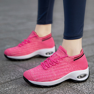 Zapatos Deportivos para Mujer, Ligeros, Resistentes a Impactos, Cómodos, Transpirables, con Parte Superior de Textil, Forro de Malla, Diseño Slip-On, Entresuela de PU, para Caminar - Product Image 4
