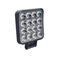 GOODZOOM 20MM Phare de travail LED universel pour voiture, camion, tout-terrain, projecteur, 20W, 12V 24V, carré