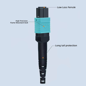Thâm Quyến 12 lõi OM3 OM4 MPO MTP sợi cáp quang vá dây với tùy chỉnh g652d g657a1 g657a2 - Product Image 5
