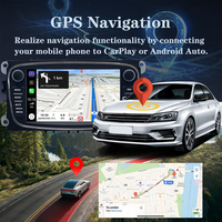 Autoradio 7 pouces compatible Carplay et Android Auto pour Ford Focus Mondeo Galaxy/C-max/S-max, navigation GPS, lecteur multimédia tactile